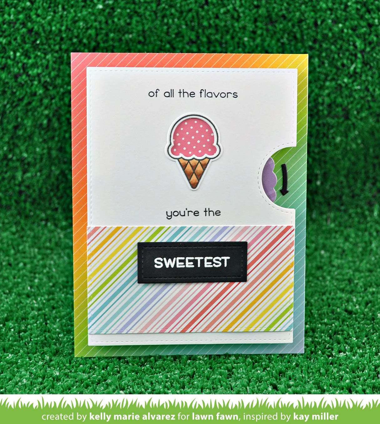 Reveal Wheel Sweetest Flavor add-on Dies by Lawn Fawn